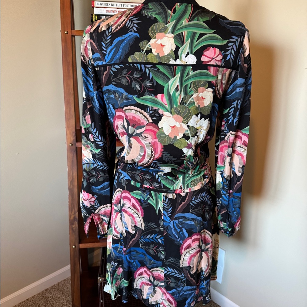 REISS floral print mini dress - Picture 5 of 6
